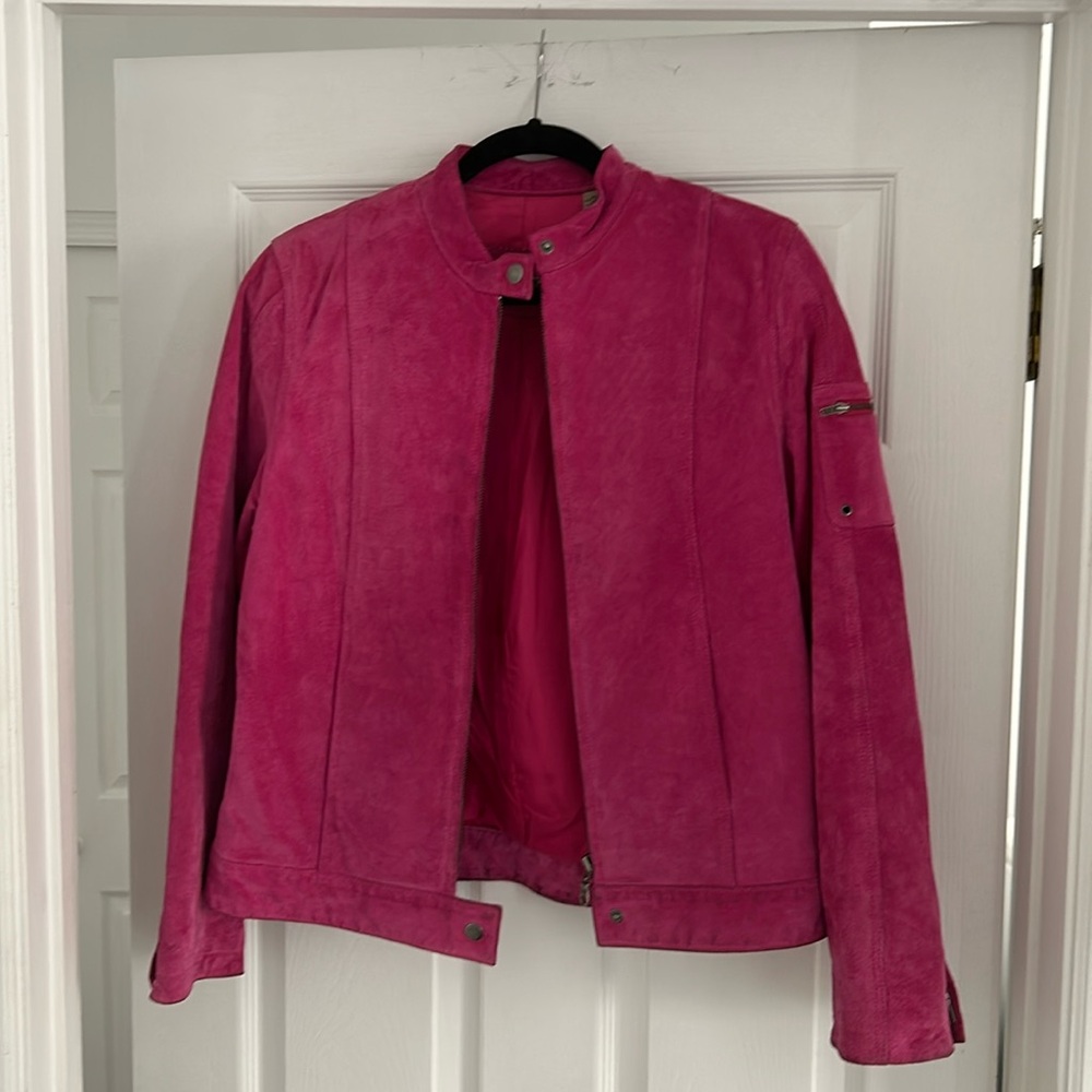 Pink Suede Jacket